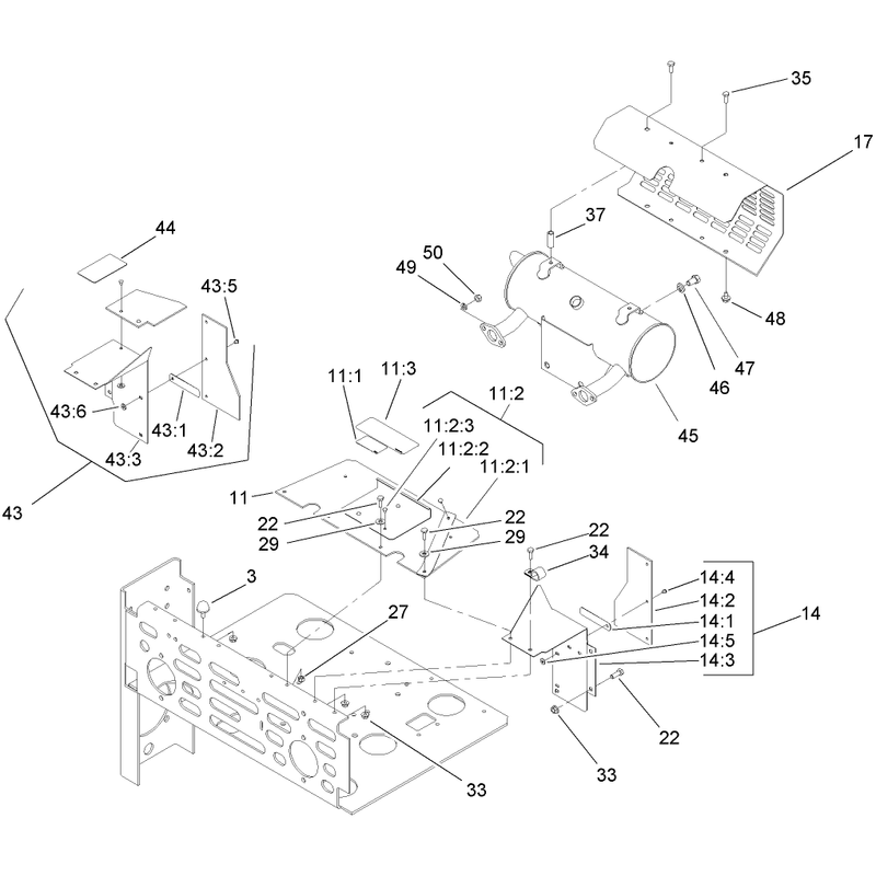 Muffler and Guard Assembly