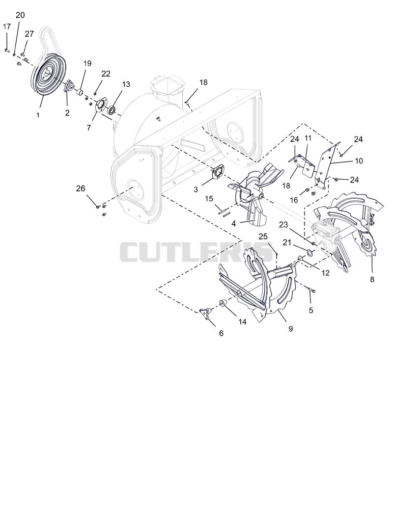 Auger and Impeller - 28"