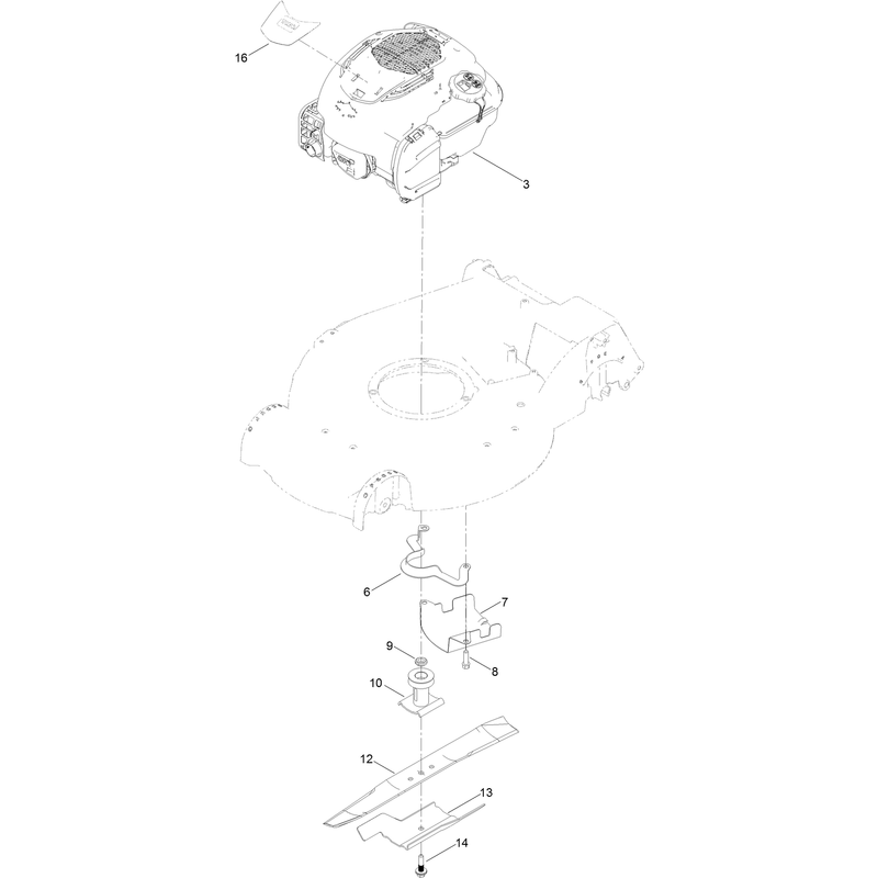 Engine and Blade Assembly
