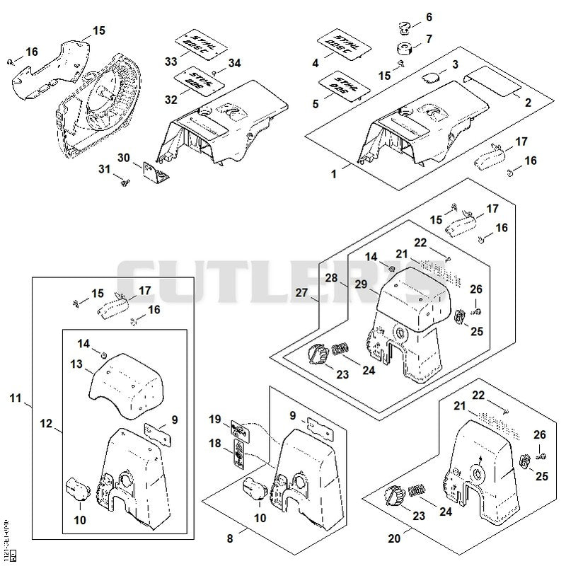 Shroud, Carburetor box cover
