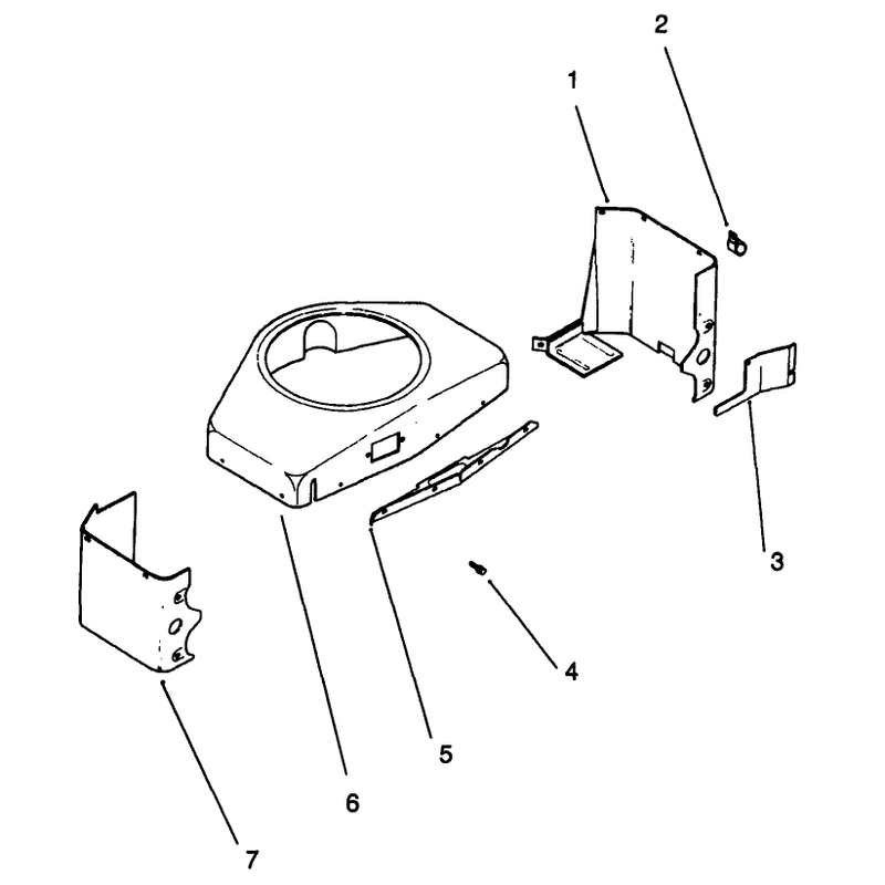Baffle and Shroud Engine Model No Mv18s Type 58543
