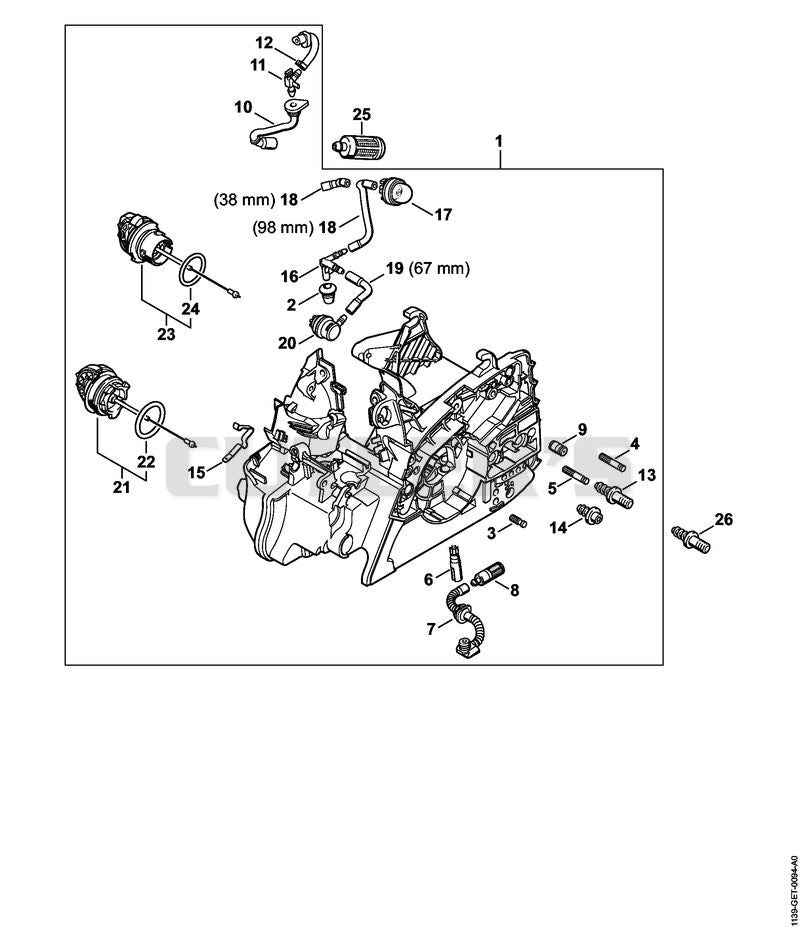 Engine housing ErgoStart/Easy2Start