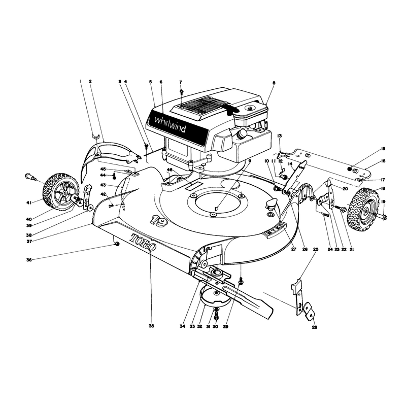 Housing and Engine Assembly Models 16073 and 16173