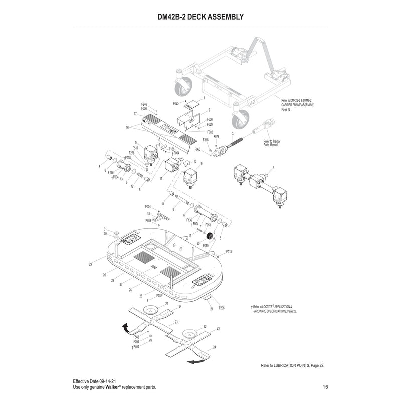 DM42B-2 DECK ASSEMBLY