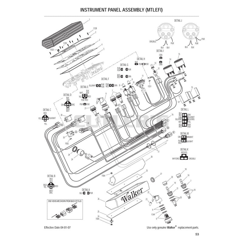 Instrument Panel Assembly MTLEFI