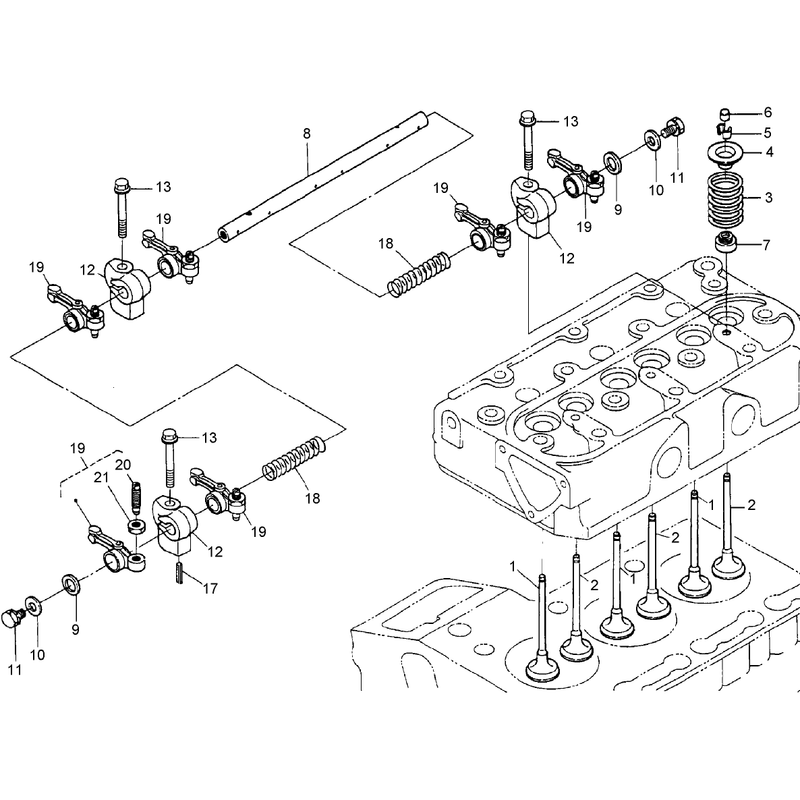 Valve and Rocker Arm Assembly