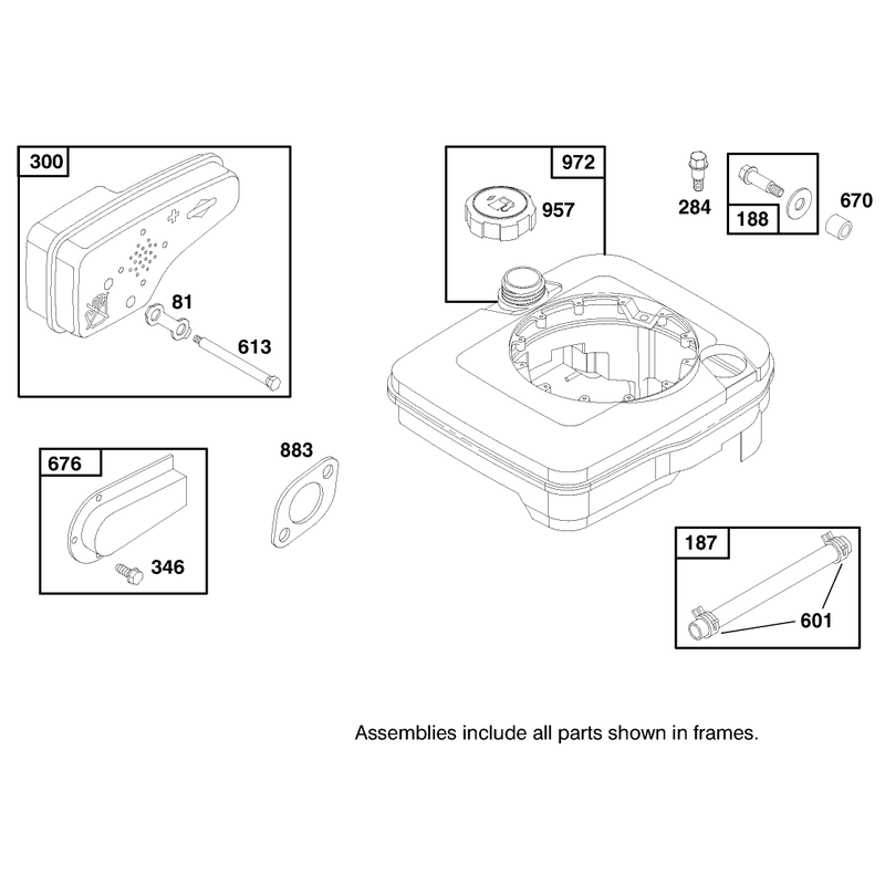 Engine Briggs and Stratton Model 127702-0645-01 Serial No 8900001 - 8901373