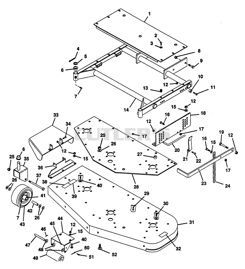 MOWER FRAME