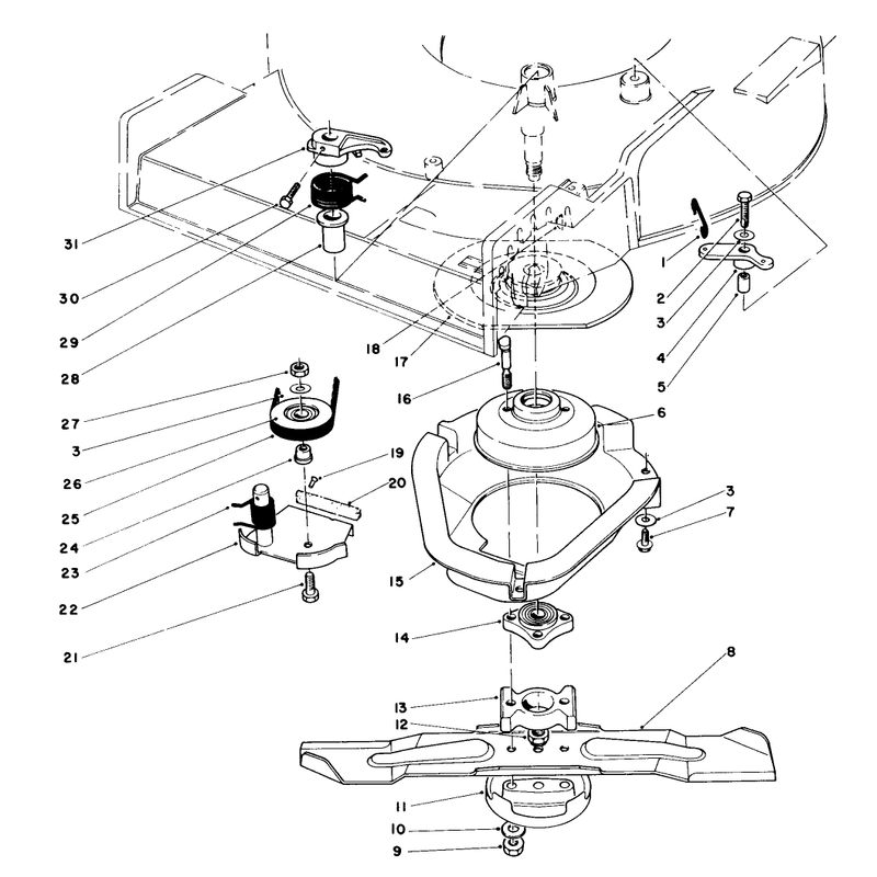Blade Brake Clutch Assembly
