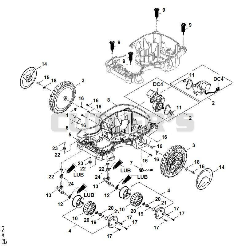Lower housing, chassis