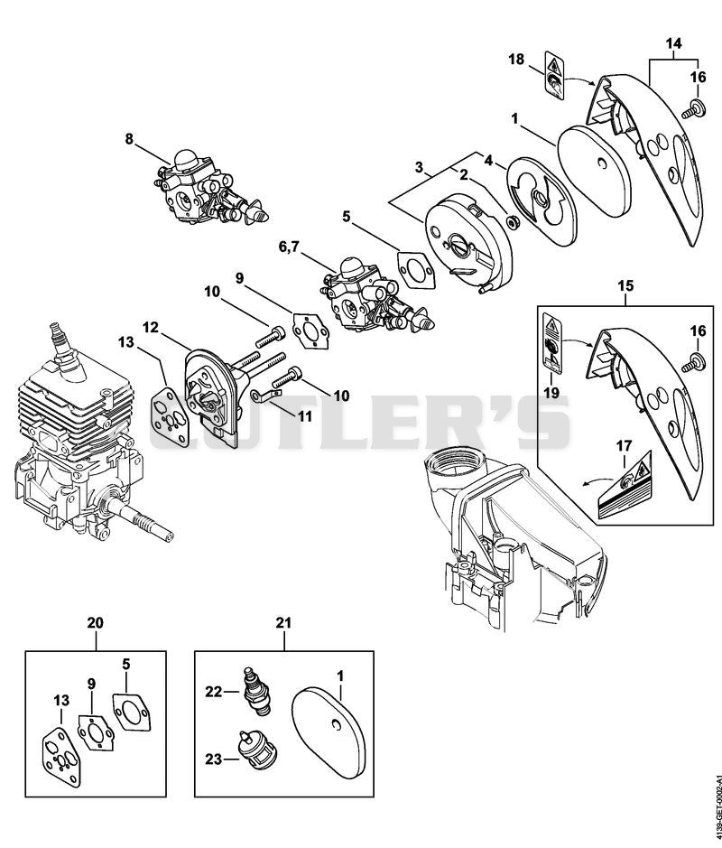 Air filter, Spacer flange