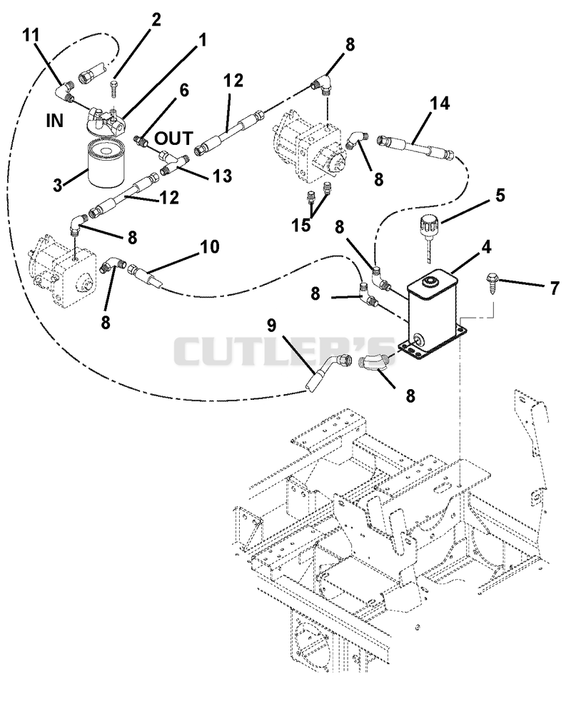 Hydraulic Tank, Filter, Pumps & Hoses