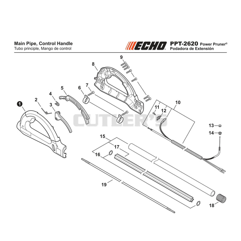 Main Pipe Control Handle