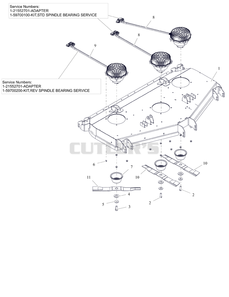 Deck, Blades, and Spindle Motors - RD