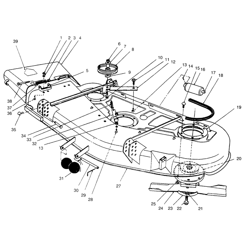 Deck and Spindle Assembly