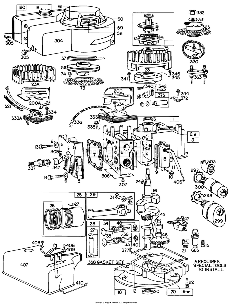 Cyl, Mufflers, Piston, Sump