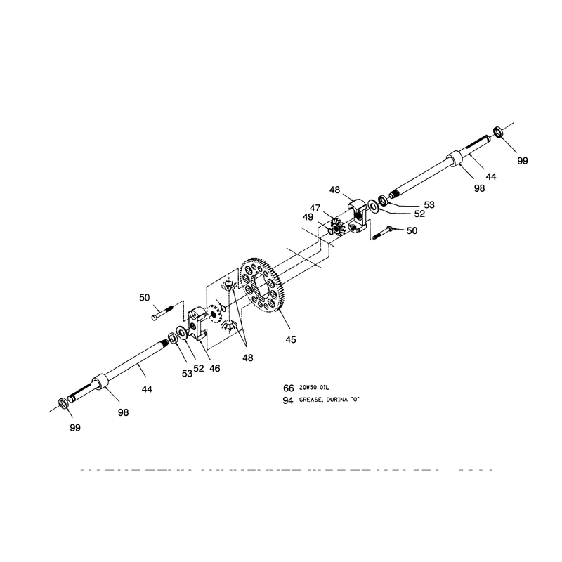 Hydrogear Transaxle Model No 321-0500 Continued