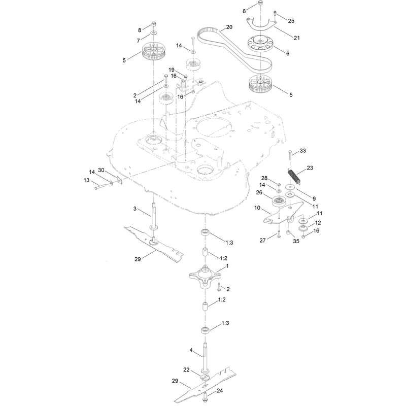 Spindle and Belt Assembly