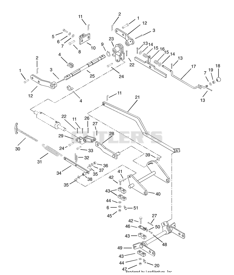 Lift System Rock Shafts