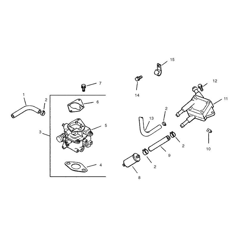 Fuel System Assembly Group 8 Kohler CH23S-76550
