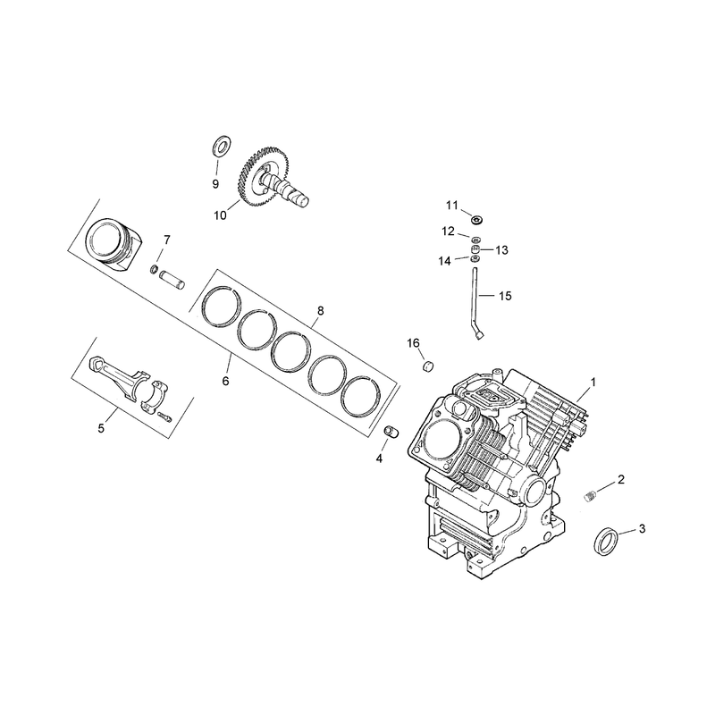 Group 2 - Crankcase Assembly  Kohler CH25S 68696