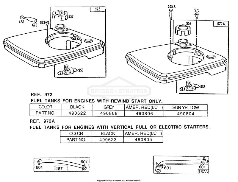 Fuel Tank Assemblies & Parts