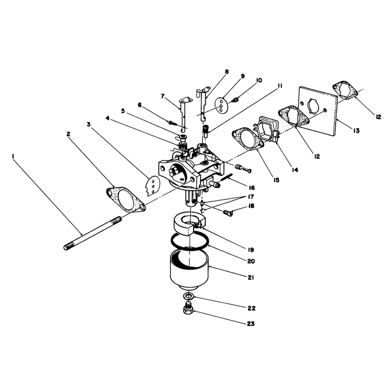 Carburetor Assembly 47pe-4 Used on Units with Serial No 6000101 - 6002200