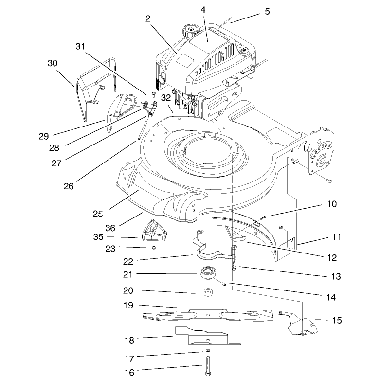 Engine and Blade Assembly