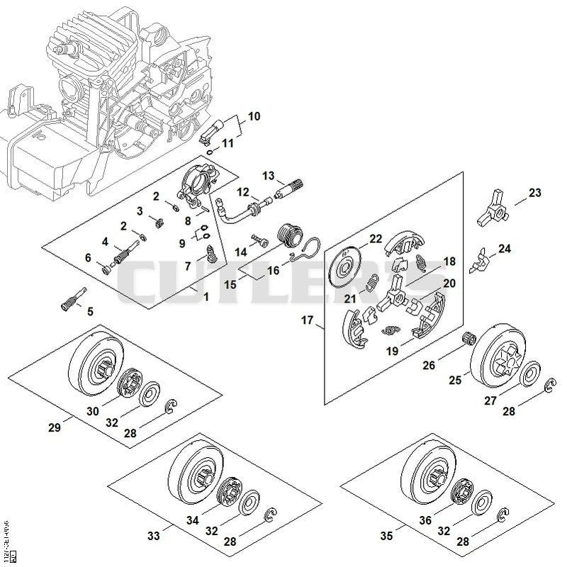 Oil pump, Clutch