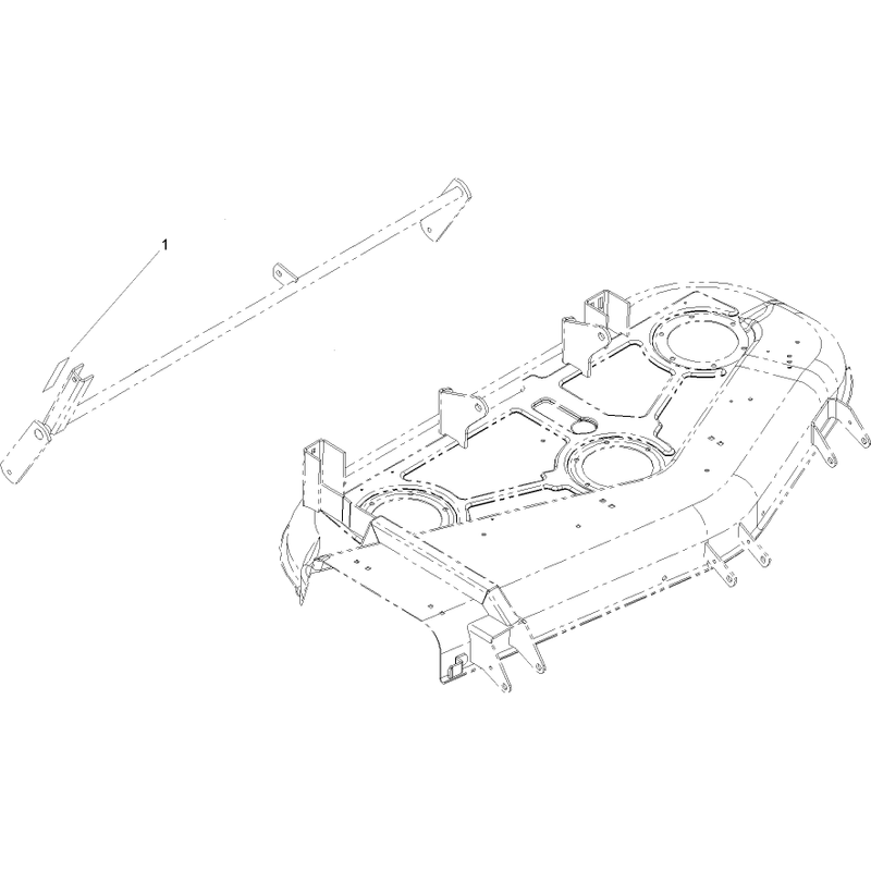 Deck Suspension Decal Assembly 132cm Side Discharge Mower