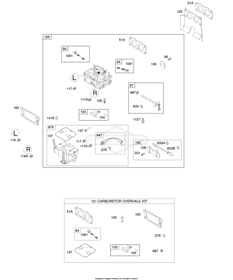 Carburetor, Carbuertor Overhaul Kit