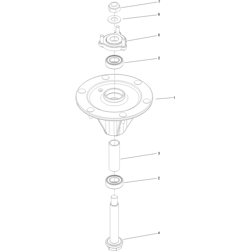 LH Spindle Assembly No. 127-0570