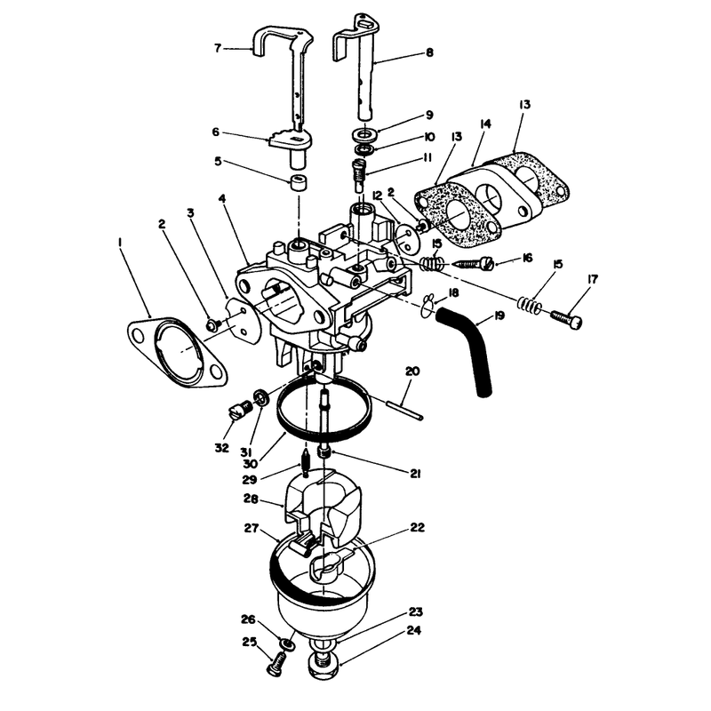 Carburetor Assembly Model No Vmk9