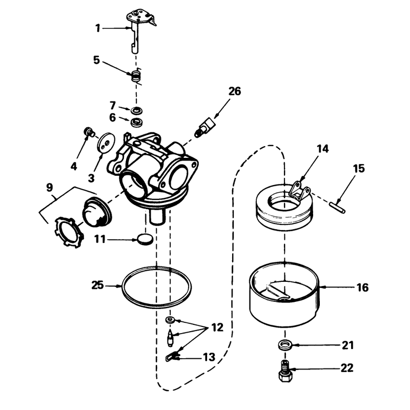 Carburetor No 632098