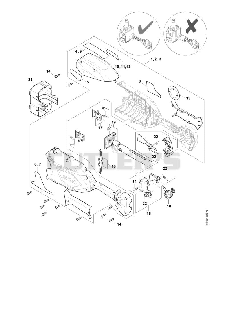 Handle housing, Cover ⇥ 443381483