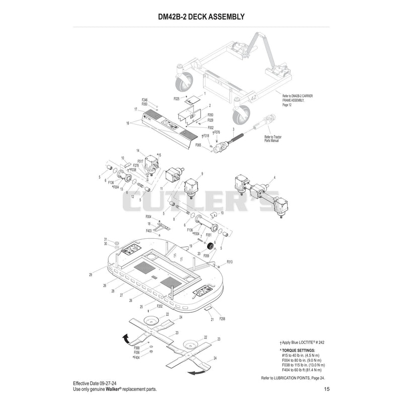 DM42B-2 Deck Assembly