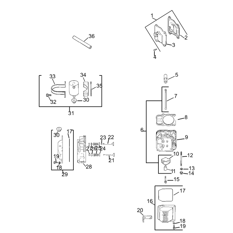 HeadValveBreather Assembly Kohler CV23S-75560