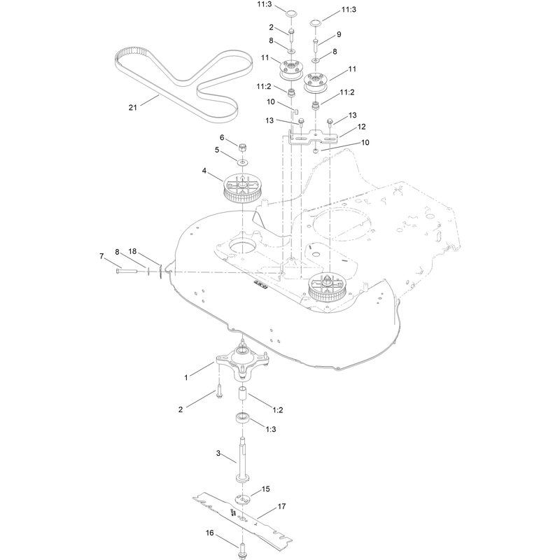 Spindle and Blade Assembly
