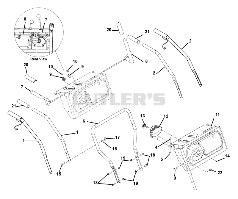 Handlebars, Lever Controls, Panel And Dash