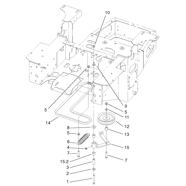 Pump Idler and Belt Assembly