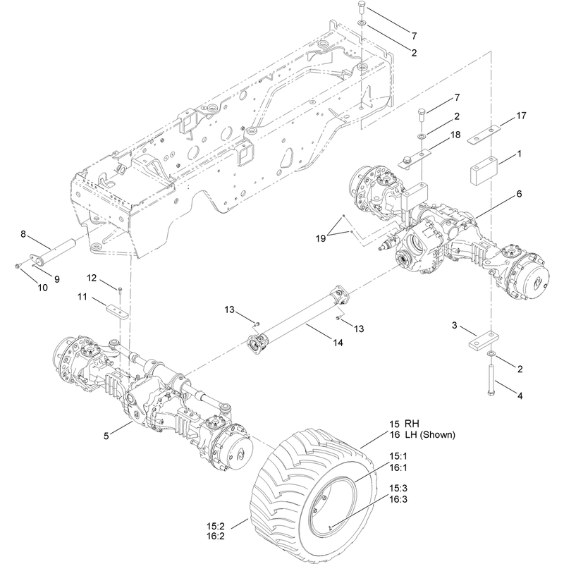 Axle and Driveshaft Assembly