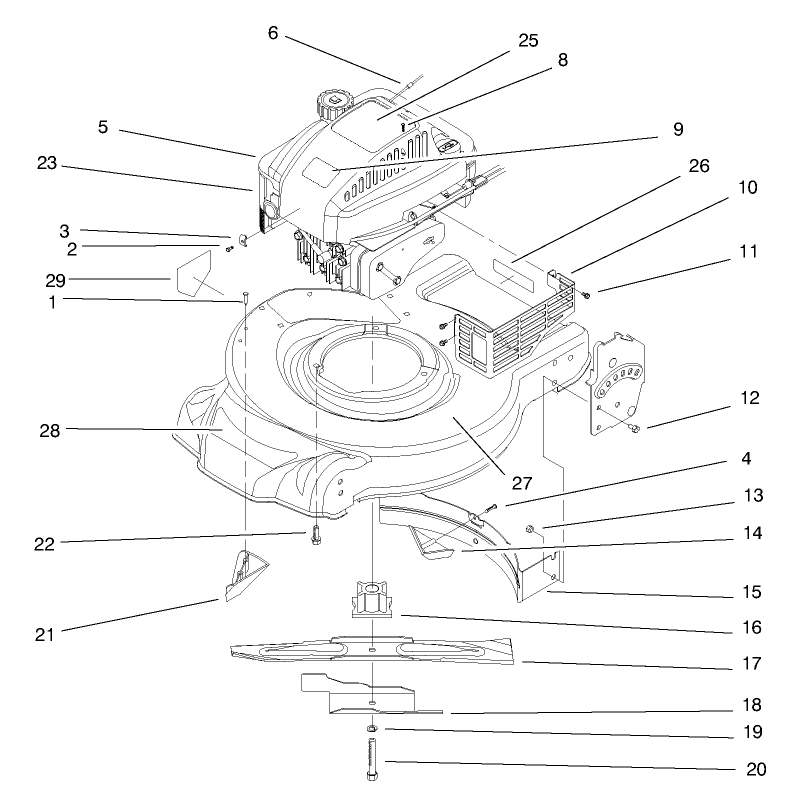 Engine and Blade Assembly