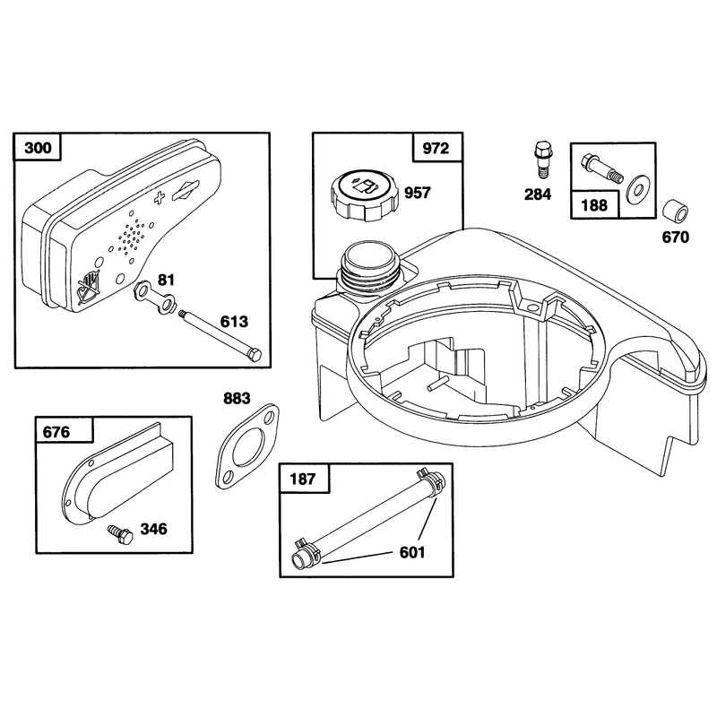 Engine Briggs and Stratton Model 12e802-0620-01