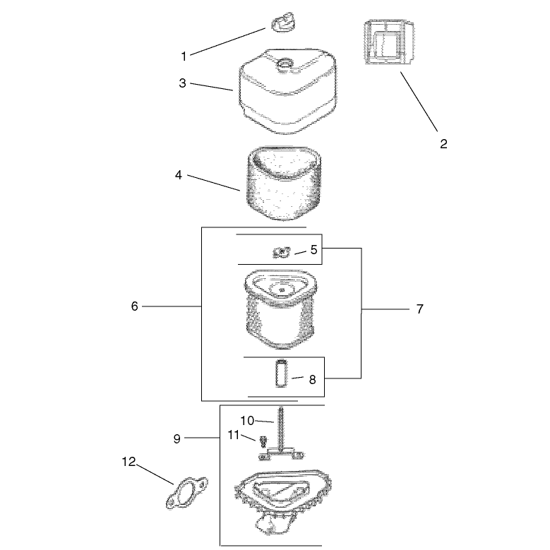 Air Intake Filtration Assembly Kohler CV 490-27503