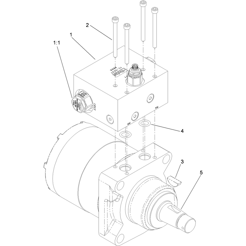 Hydraulic Motor Assembly 119-4557