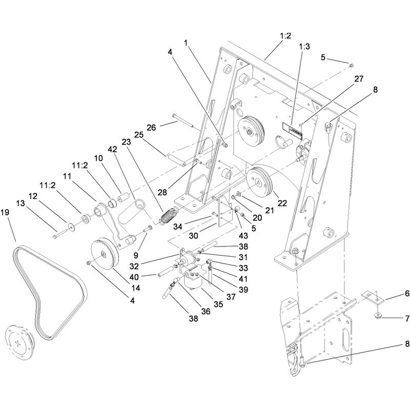 Loader Tower Fuel Pump and Drive Assembly