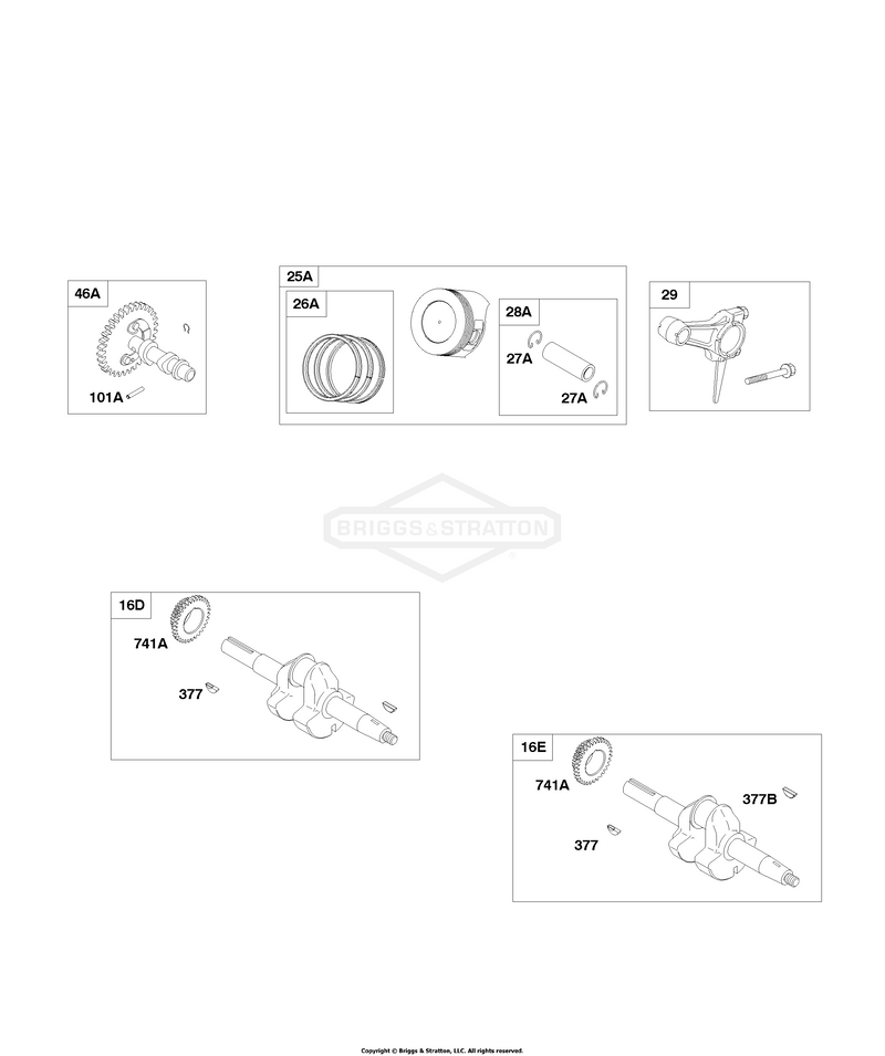 Piston/Ring, Crankshaft, Camshaft, Connecting Rod