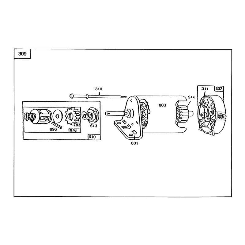 Starter-Briggs & Stratton No. 286707-0119-01