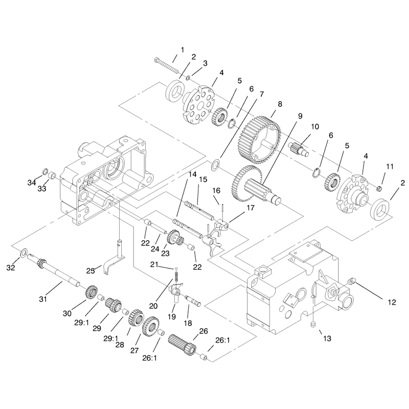 Transmission 8 Speed 4 Pinion Continued