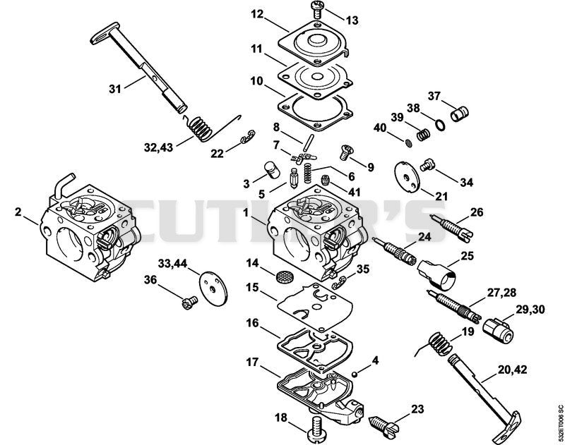 Carburetor  C1Q­S242, C1Q­S75, C1Q-S76 USA, CDN